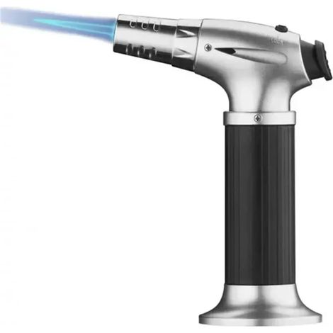 Torch À Butane - Réglable Avec Verrouillage De Sécurité - Pour Crème Brûlée Baking Cuisson Barbecue Artisanat Cigar - 1 Pièce (1/5)