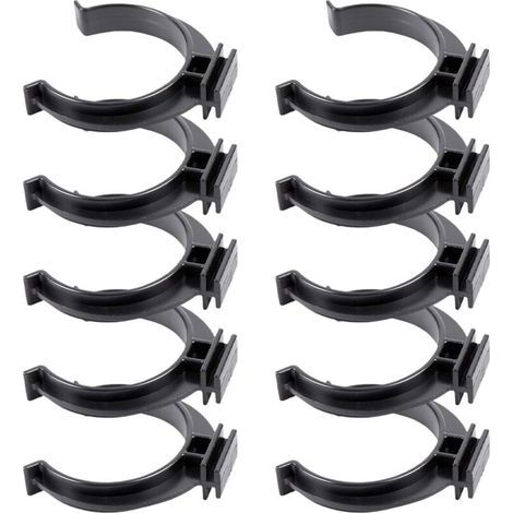 Lot de 10 clips pour plinthes noires – Fixation robuste pour plinthes de cuisine et panneaux de bain – Installation rapide et efficace (1/5)