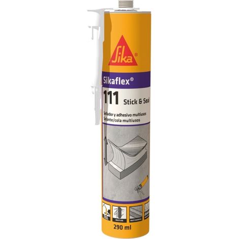 Adhesivo sellador polim 290 ml ne flex sikaflex-111 stick&se