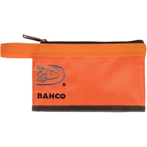 BAHCO - Pochette de rangement à fermeture éclair orange 90 mm