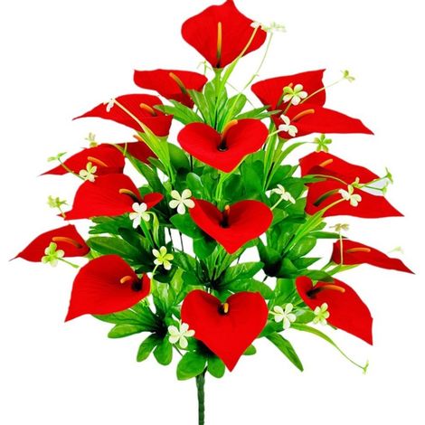Horseshoe Lotus Bundle Fleurs Artificielles Pour Mariage Fête Maison Et Décoration Extérieure Coucher De Soleil Rouge (1/5)