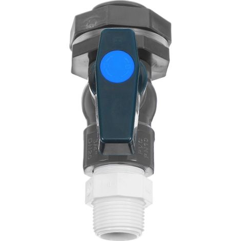 Adaptateur de robinet en PVC pour tuyau de contrôle d'eau, idéal pour les aquariums et les projets extérieurs (4,8 x 3,1 x 2 pouces, 1 pièce). (1/5)