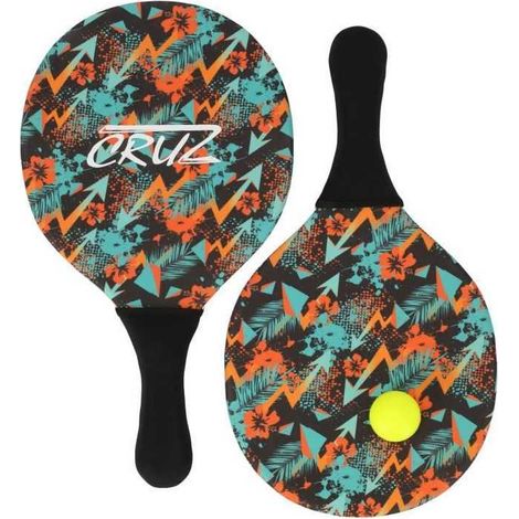 Set de pagaies - CRUZ - Néoprene - 2 pagaies + ballon - Pour piscine et plage (1/3)