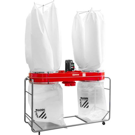 HOLZMANN Aspirateur à copeaux de bois 2 sacs - Débit d'air 8 000 m3/h - 4500W - 400V - triphasé (1/3)