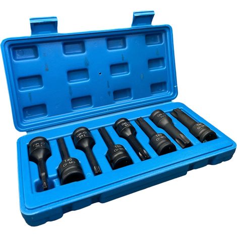 Set 8 Chiavi A Bussola Torx A Impatto Attacco 1/2 T30 T80 Con Custodia Rigida (1/3)