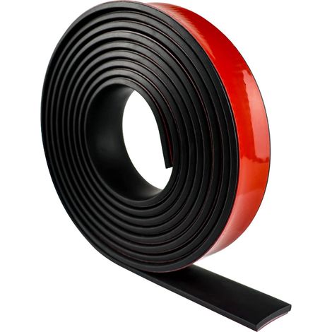 Tira adhesiva de goma de neopreno para juntas, revestimiento de suelos, protección, amortiguación de vibraciones, cobertura, bricolaje (25 mm × 3 mm × 3 m) (1/5)