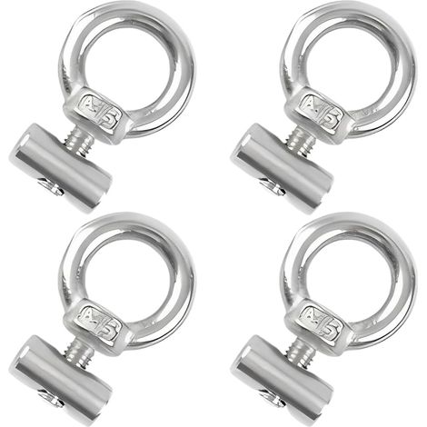 4 pcs 8-10 mm Crochets d'Auvent en Acier Inoxydable,Crochet D'auvent de Camping Car, Arrêts de Rail D'auvent en Acier Inoxydable, pour Caravanes, Camping-Cars, Bateaux (4PCS 8-10 mm) (1/5)