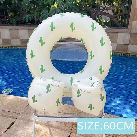 Bouée gonflable pour bébé, bouée pour enfant, piscine flottante, équipement de jeux aquatiques de plage, jouet d'été, F 60 cm (1/5)