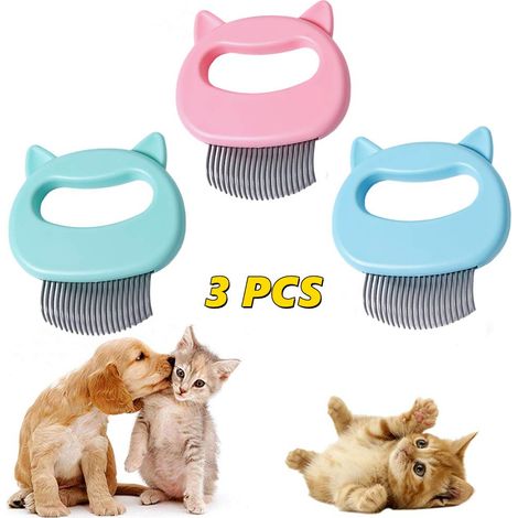 Peigne pour chat - 1, Épilation poils courts longs masque de massage couteau à dépecer - Animaux (1/5)
