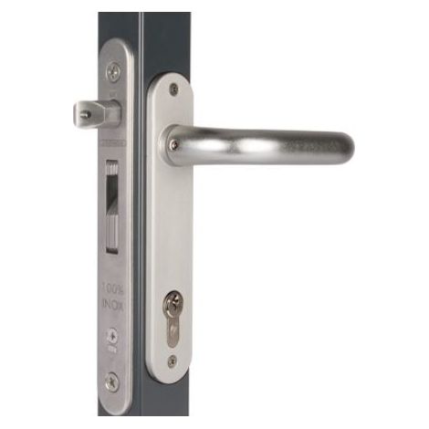 Locinox – Serrure monopoint encastrée 20mm – Acier inoxydable – Système Click-It pour montage rapide – Réglage pêne demi-tour 10mm