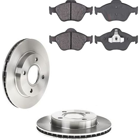 KIT FRENI ANTERIORI compatibile con FORD KA (RB) - DISCHI + PASTIGLIE OEM: FDB1394 / 15981 /SOSTITUZIONE DIRETTA/BASSA POLVERE/SILENZIOSO (1/5)