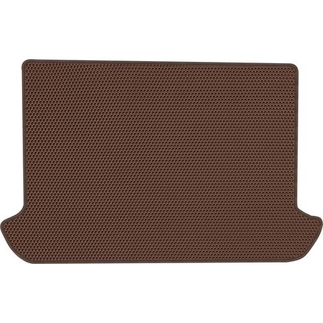 Alfombrilla de maletero de EVA para Fiat Doblo I Kombivan de 2000 a 2010, diseño de panal de abeja - marrón. (1/5)