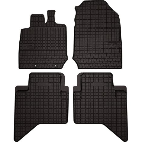 Tappetini in gomma per auto: Isuzu D-MAX III pick-up, 4 porte, cabina doppia (2019-) - neri, su misura (1/5)