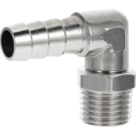 Raccord de tuyau d'air en cuivre, accessoires pour compresseur d'air (PL 8-1/4)-1.3X2.8X3.5CM-Silver (1/4)