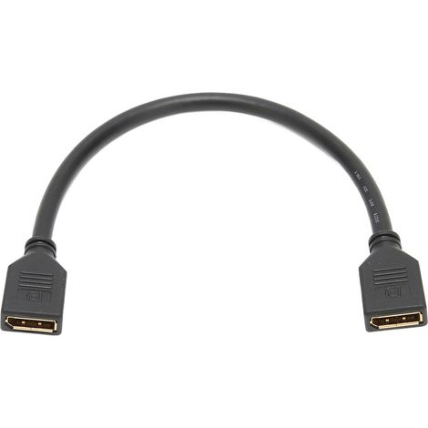 Câble Rallonge Displayport Femelle Vers Femelle 30cm Résolution 4k Pour Ordinateur Moniteur Projecteur Lot De 1 (1/5)