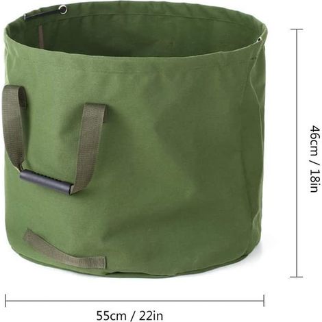 Wasserdichte Aufbewahrungssäcke aus Segeltuch für Laub, Sortiersäcke für Spielzeug und andere Gartenartikel, Müllsäcke