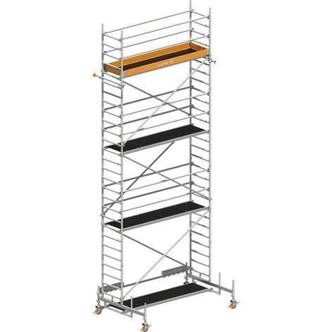 Layher Rollgerüst Uni Standard P2 mit Erweiterung 8.35m AH (1/3)