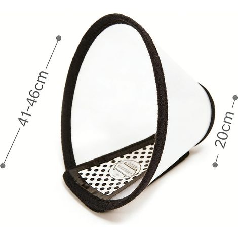 Collerette de protection ajustable pour chien et chat avec fonction anti-léchage et anti-morsure pour la maison et les soins (1/5)