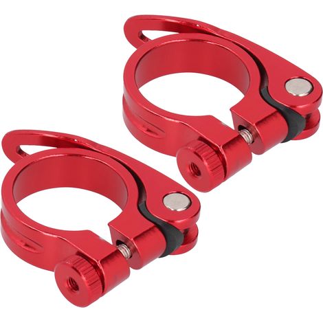 Lot de 2 colliers de serrage pour selle de vélo (VTT, route) à dégagement rapide, 35 mm (1/5)