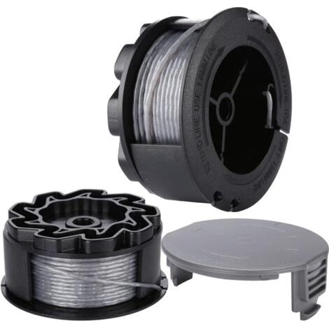 FENOPLASTICABobine x 2 + capuchon x 1 Convient pour BOSCH UniversalGrassCut Edger 18 18-26 18-260 F016800570 (1/4)
