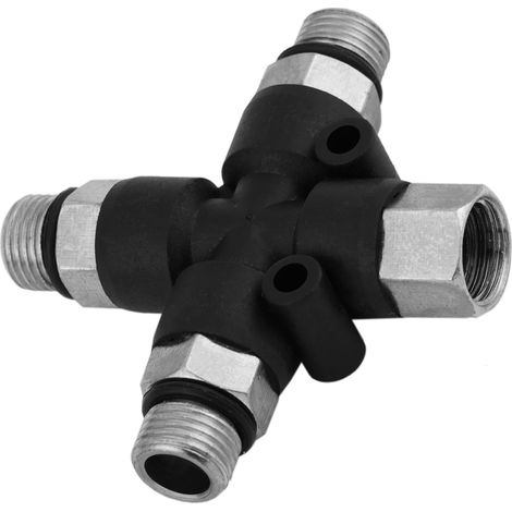 Adaptateur en T 1/8'' pour Pistolet à Peinture et Aérographe Tatouage (1/5)
