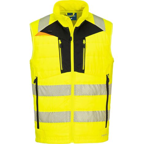 Gilet Softshell Haute Visibilité Dx4 - L - Jaune/noir - Portwest
