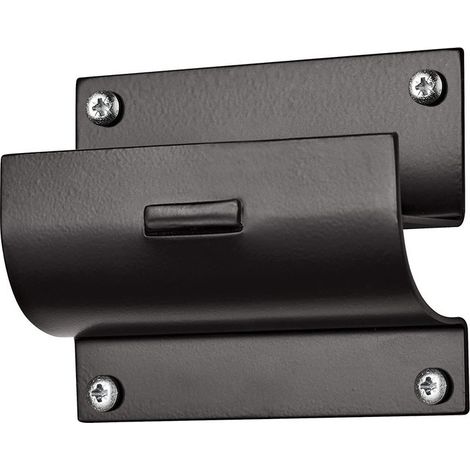 Support Mural Acier Noir Mat pour Échelle et Brouette Accroche Rangement Jardin Garage Compatible Outil Résistant Durable