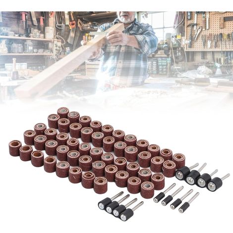 Kit de ponçage 168 pièces avec 12 mandrins pour le ponçage des ongles, le travail du bois, le meulage du métal et les projets de bricolage (1/5)