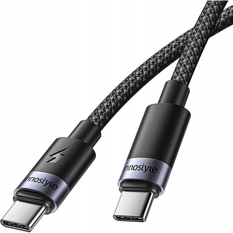 Innostyle USB-C-Schnellladekabel für Samsung und Apple USB Typ C, 60 W, 1 m