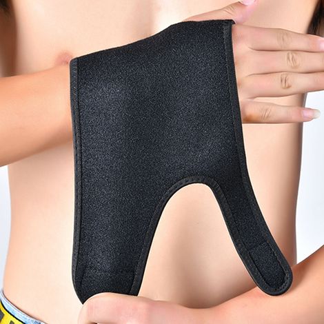 Bandage de poignet et de paume pour le sport, bande de soutien et de protection pour la main et l'haltérophilie (noir, taille L) (1/5)
