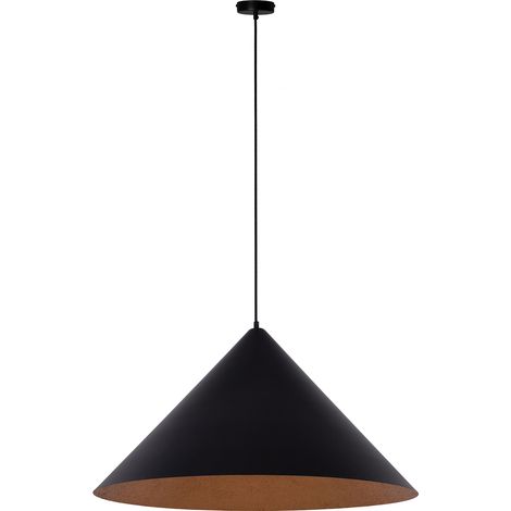 Suspension VESUVIO noire/cuivre Ø70 3xE27 Sigma Lighting (1/4)