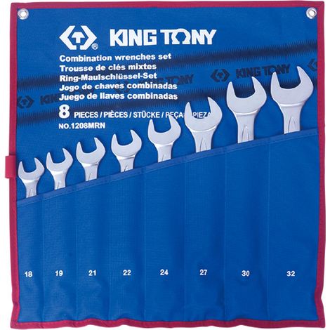 King Tony Jeu de 8 cles plate mixte - mrn
