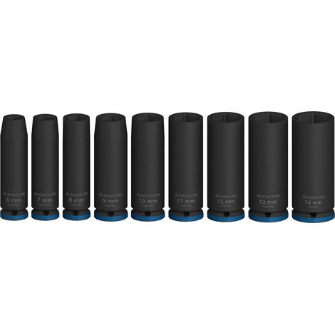 Bosch Nutsetters & sockets sets PRO Impact Socket Set 1/4"" Deep 9pcs 2608003035 (1/4)