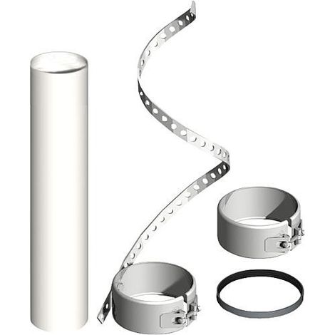 Systeme gaz echappement plastique Kit de montage tube flexible pour Kit embouchure Uni - DN 80