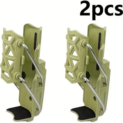 2 porte-gobelets adaptatifs pour motos et véhicules électriques - Support de pare-chocs rotatif et pliable, plastique durable, sans alimentation, fixation sécurisée, design élégant et robuste - vert