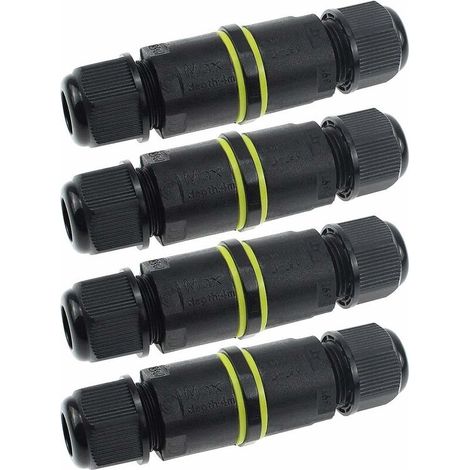VURAHOME - Bote de Derivation étanche, Connecteur électrique éxterieur IP68 Etanche Botier de Jonction 3.5mm-7mm (4 pcs) (1/5)