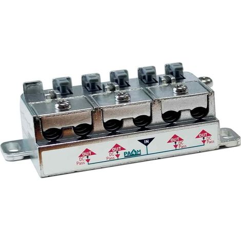 Fracarro 287458 PA4M 4-Way Terminal Splitter PAM Series TV and Satellite Band (5-2400MHz)