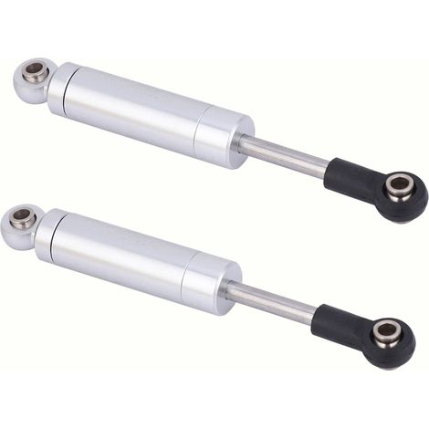 Stoßdämpfer mit Innenfeder aus Aluminiumlegierung, Zubehör für Tamiya CC01 1/10 RC-Cars, silberfarben (1/5)