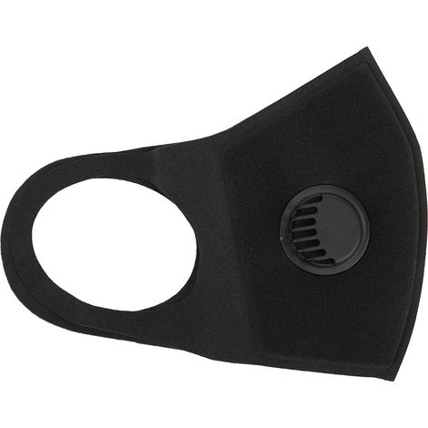 Masque de protection respiratoire anti-poussière et anti-pollution en polyester noir pour le cyclisme en extérieur (1/5)
