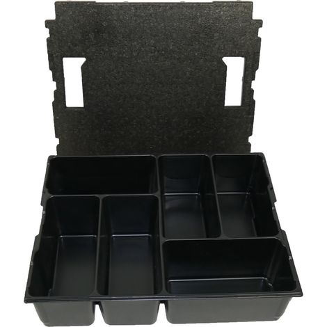 BS Systems Kleinteileeinsatz 6 Fächer inkl. Deckeleinlage für L-Boxx 136