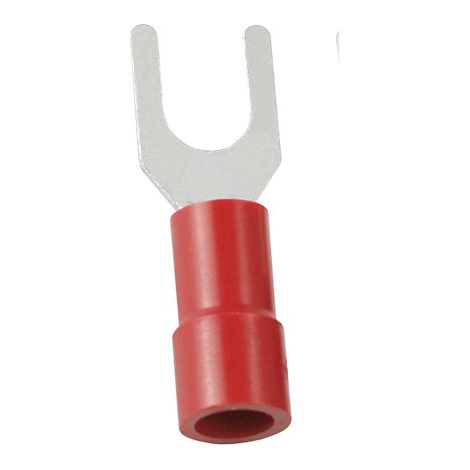 Cosse à fourche à sertir RS PRO Isolé, Rouge 16AWG 1.5mm² 22AWG 0.5mm²