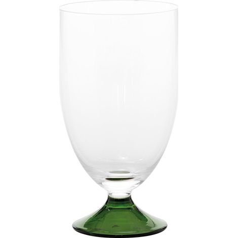 Zafferano Calice Eau Maestro Lot De 4 Pièces Verre Soufflé À La Main Couleur Verte Design Vénitien Contemporain Sans Pied Raffiné Et Élégant (1/3)