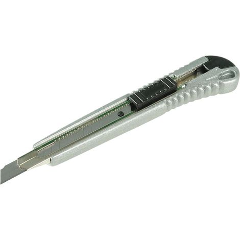 Cutter en alliage d'aluminium à lame sécable 9 mm