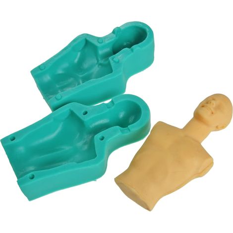 Molde de silicona para figura humana 3D de pasta de azúcar (1/2)