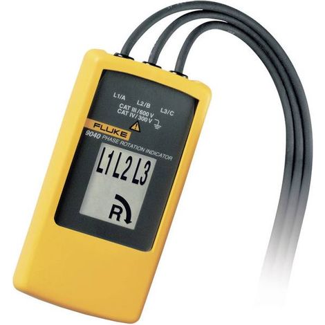 Fluke 9040EUR Tester di Rotazione Fase Nero 61 mm