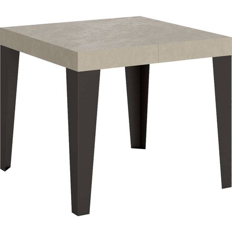 Tavolo Allungabile 90-246x90x77 cm Flame Cashmere Telaio Antracite (1/5)