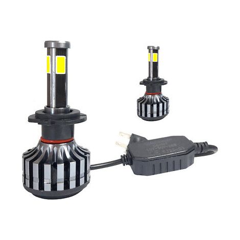 COPPIA LAMPADE AUTO MOTO D6 H7 LED 4200LM 38W 6000K EMC KIT LAMPADINE 89893