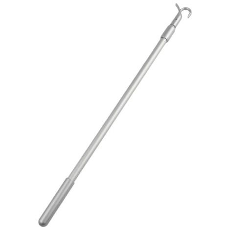 Rallonge télescopique en aluminium pour store de fenêtre avec mécanisme de crochet rotatif 33-60 cm