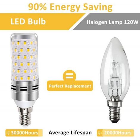 Ampoule LED E14 - - 16W - Blanc Froid 6000K - Équivalent 100W - Lot de 4 (1/4)