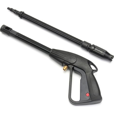Pistolet de Nettoyeur Haute Pression Puissant Pistole à Eau avec Lance Longue 160bar Outil de Nettoyage pour Voiture Matériel Arrosage Plantes